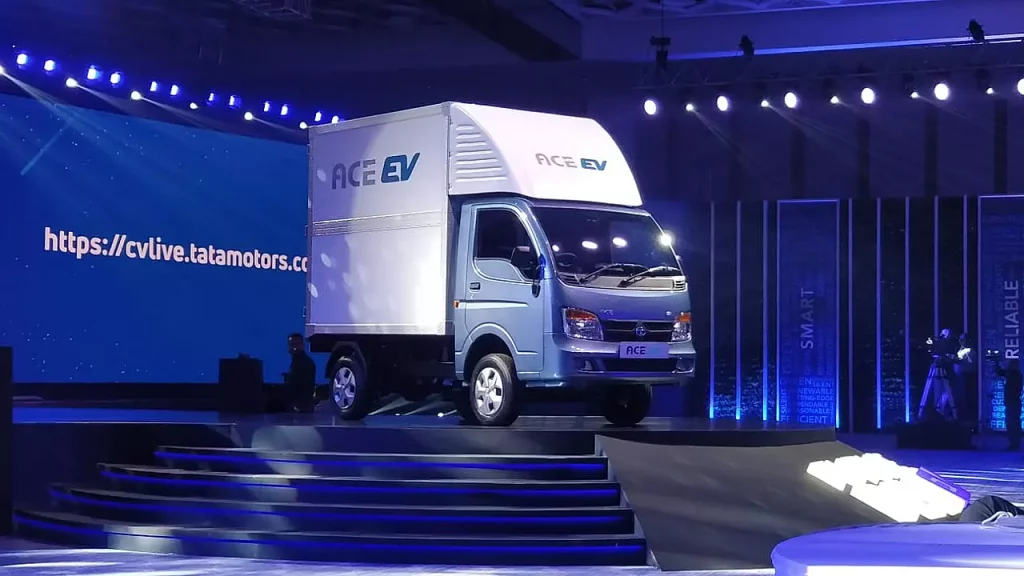 Tata ACE DelEVers in their EV delivery trucks